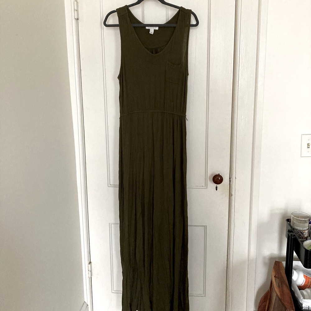 Forever 21 Soft & Stretchy Green Maxi Dress